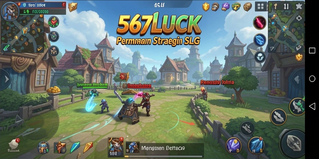Tampilan screenshot 567LUCK menampilkan aksi intens permainan strategi.