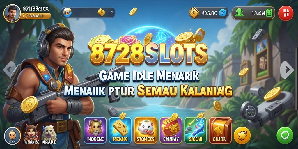 Tangkapan layar utama menampilkan gameplay seru dari 8728SLOTS.
