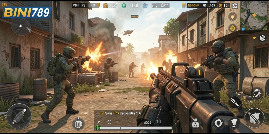 Tampilan gameplay menegangkan dalam BNI789 dengan aksi yang intens.