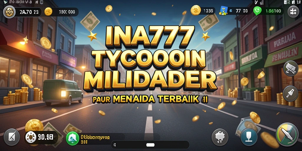 Tampilan dinamis gameplay Tycoon di INA777 dengan berbagai peluang bisnis.