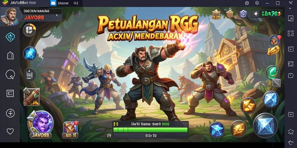 Gameplay menarik di dunia RPG aksi JAVO88.