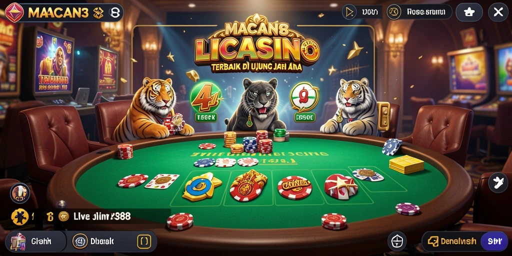 Screenshot gameplay Live Casino yang mengesankan dari MACAN388.