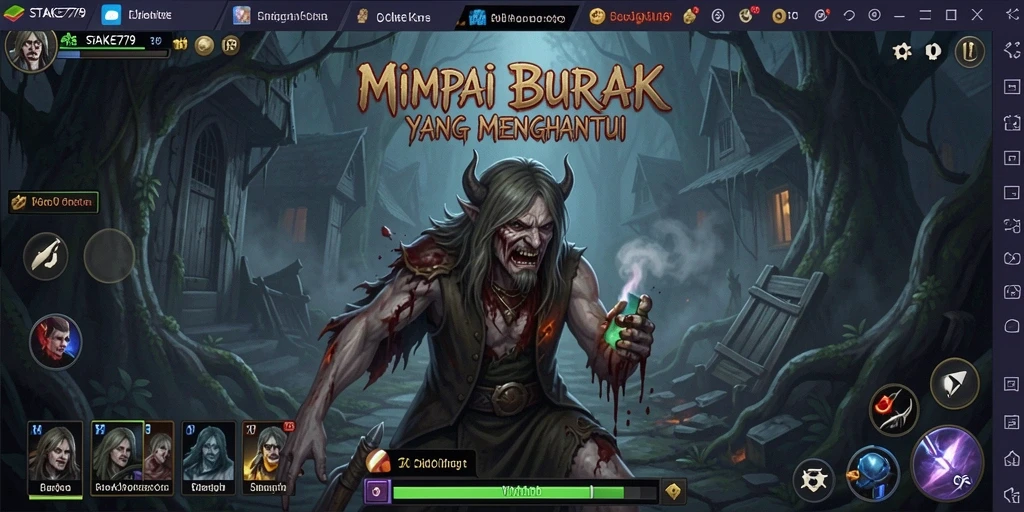 Tampilan gameplay STAKE779 yang menegangkan dan menyeramkan.